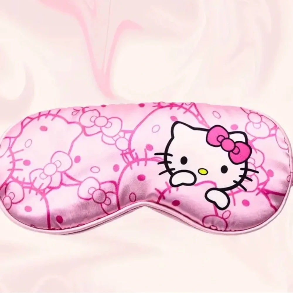Kitty Pink Satin Sleep Eye Mask NWOB